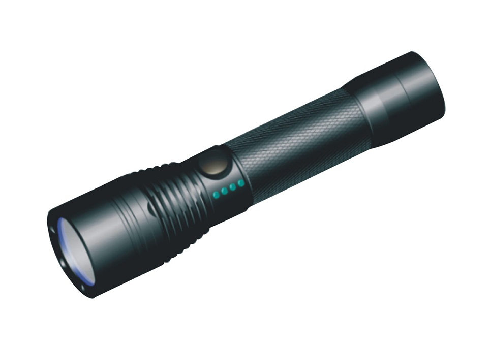 Glare inspection flashlight